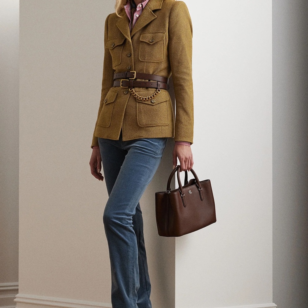 Lauren Ralph Lauren
WOOL BLEND TWILL BLAZER - Blazer - brown multi - Picture 4 of 8